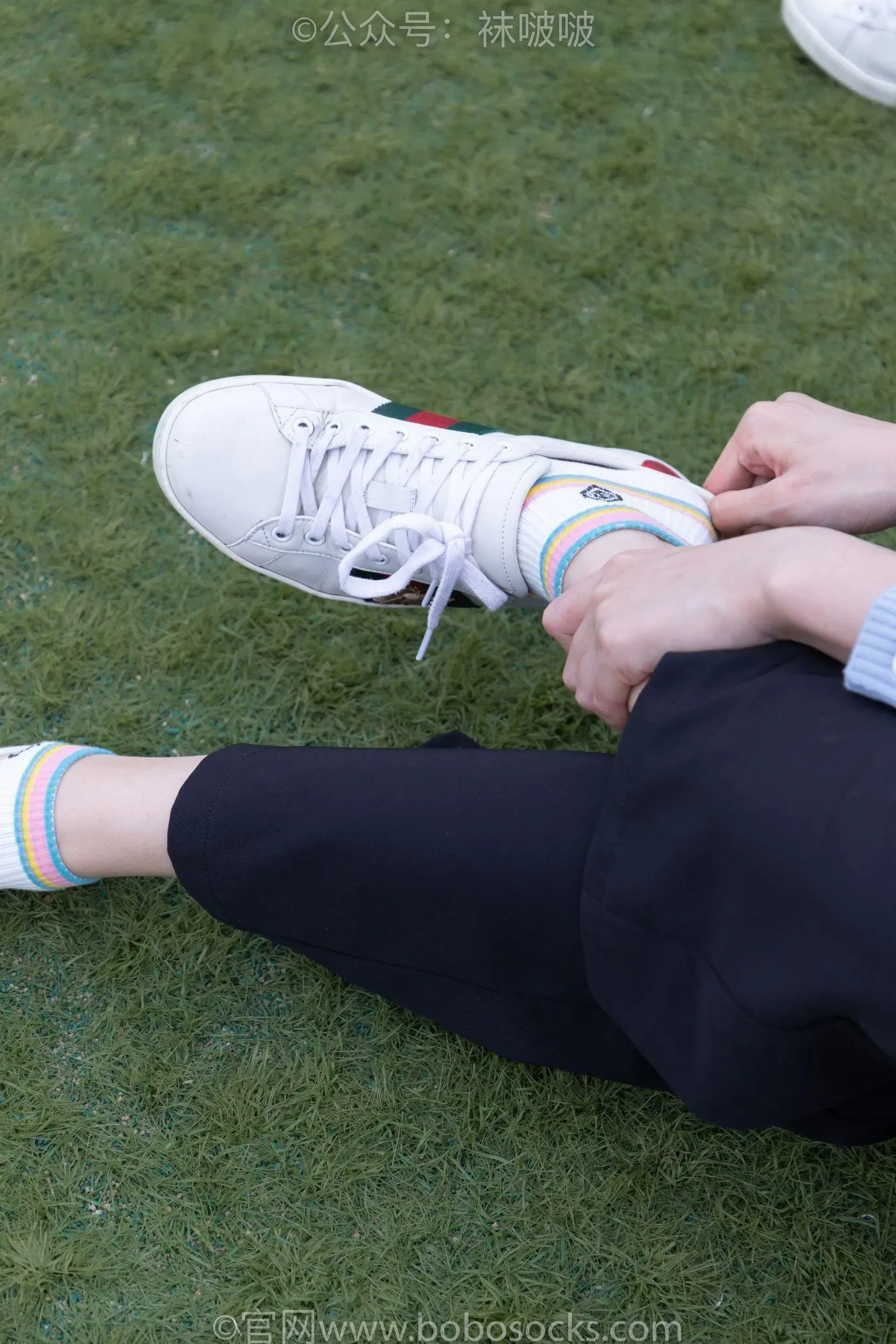 [BoBoSocks袜啵啵]NO.021 泡芙-板鞋、白棉袜、裸足 [131P]插图7